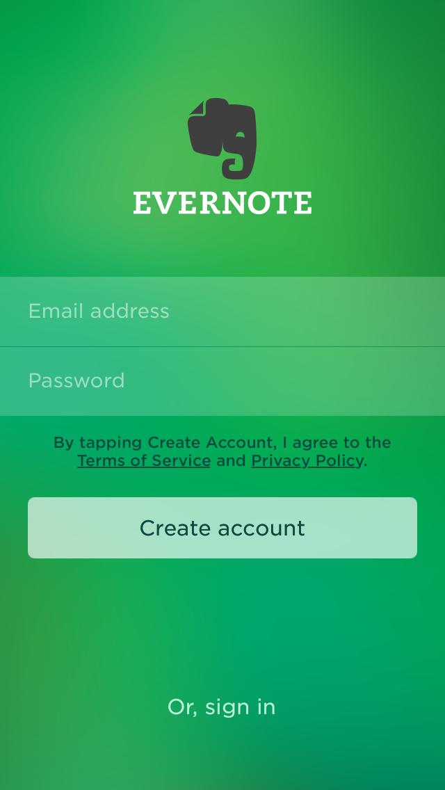 evernote login